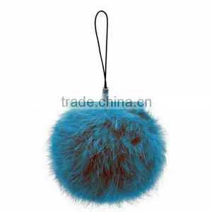 Brand New Rabbit Fur Ball Keychain With High Quality thumbnail-2