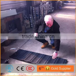 Supplier Standard Archaized Colored Roofing Stone Coated Roof Tile Machine Made in China thumbnail-2