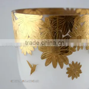 White + Pure Gold Quartz Crystal Singing Grail Bowl thumbnail-5