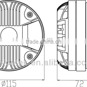 TSCT-4403 3" Diaphragm Tweeter Titanium Horn Compression Driver thumbnail-5