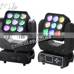 Professional Lighting 9pcs 12w 4 in 1 Matrix Led Moving Head thumbnail-1