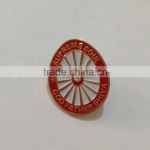 2016 Custom Gold Plated Brass Pin Badge Map Style,school Student Used Name Badge thumbnail-2