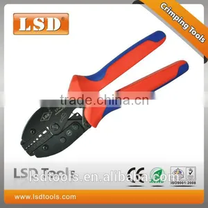 High Quality Ratchet Crimper Twin Cord End Terminal Crimp Tool for Crimping Wire-end Ferrules With Dual Color Handle thumbnail-1