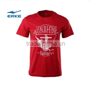 ERKE 2015 Summer Ocean Style Mens Round Neck t Shirt With Big Anchors Short 100% Cotton Sleeve T-shirt for Man Wholesale/OEM thumbnail-2