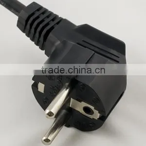 Ac Power Plug With End Power Cord for France Standard High Quality Lower Price Offer Wholesales Over the World 2 Pin POWER PLUG thumbnail-1
