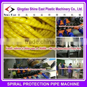 Plastic PP PE Electric Cable Protection Tube Machine thumbnail-4