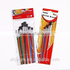 White Box/Opp Bag/Blister Card Packing Wooden Handle Wool Hair Artist Brush/wooden Artist Brush/oil Painting Brush/artist Brush thumbnail-1