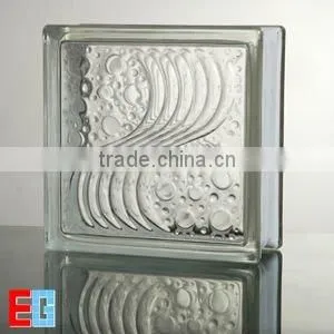 Sea Wave Clear&colored Glass Block thumbnail-1