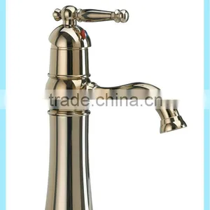 High Quality Single/Double Handle Hole Brass Basin Gold Faucet thumbnail-1