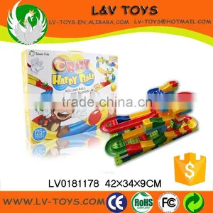 Crazy Ball Runway Set Intelligence Plastic Blocks Toys 125 Pcs thumbnail-1