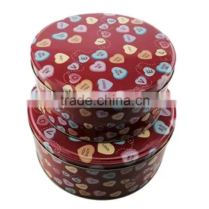 Dongguan Custom Round Tin Box Set of 2 thumbnail-1