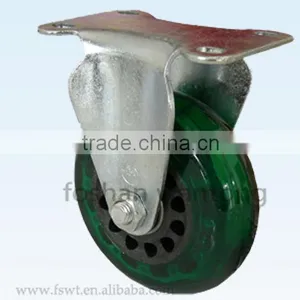 Hot Selling Medium Duty 100mm Fixed Caster And Wheel thumbnail-1