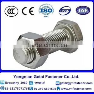Din933 Grade 4.8 Full Thread M20 M48 Hex Bolt Standard Size High Quality thumbnail-1