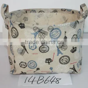 Different Fabric Linen Basket thumbnail-1
