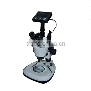 Digital Trinocular Stereo Microscope With LCD Camera thumbnail-1