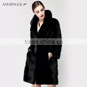 2015 Popular Winter Real Mink Fur Coat for Womens thumbnail-4