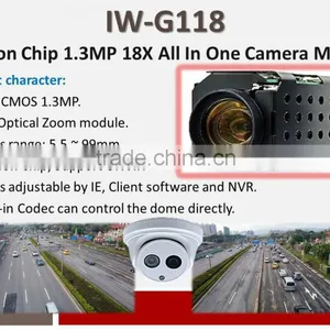 IW-G118 H.264 CMOS 1.3MP WDR 18X Optical Zoom Camera Module thumbnail-1
