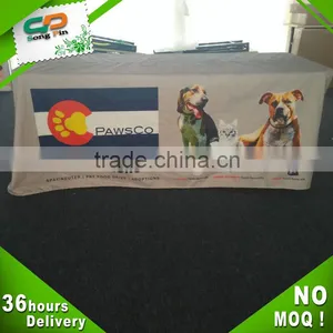 Whosale Polyester Rectangular Type Table Cover With Logo thumbnail-1