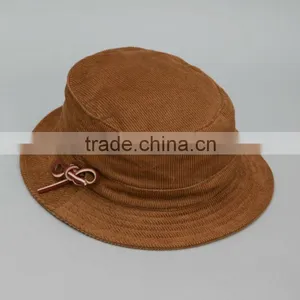 Quality Short Brim Cotton Corduroy Blank Bucket Hat Wholesales thumbnail-1