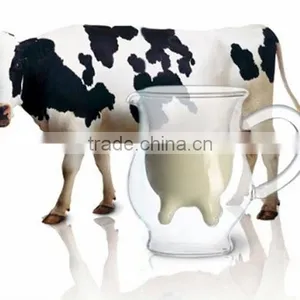 Creative Double Wall Glass Milk Cup Drinking Water Glass thumbnail-1