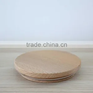 Wholesale Glass Jar Storage Jar 400ml Capacity Wooden Lid Man-blown Heat Resistant Glassware N6450 thumbnail-4