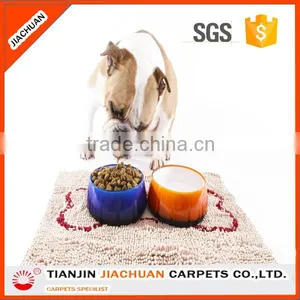 80% Polyester 20% Polyamide Chenille Microfiber Food Feeding Pet Mat thumbnail-1