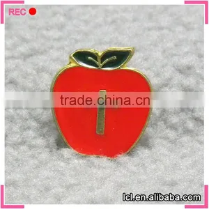 Apple Shaped Cross Cheap Brooches Pin in Bulk, Low Price China Wholesale Brooch thumbnail-1