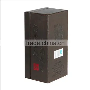 Chinese Factories Wholesale Custom Luxury Single Bottled Wine Box, Leather Fashion Beautiful Gift Box thumbnail-3