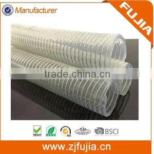 Fleixble Transparent Pvc Spiral Steel Wire Reinforced Hose thumbnail-3