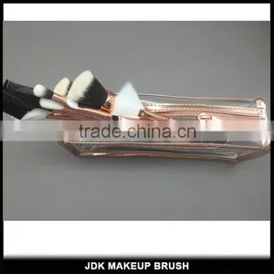 Hottest Selling 9pcs Cosmetic Miss Rose Gold Brush Set With Rose Gold Cosmetic Holder thumbnail-4
