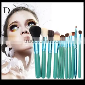 Wholesale Makeup Brush Set 12 Pcs Leather Cup Green thumbnail-1