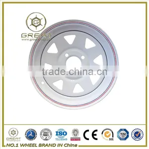 165.1 PCD Trailer Rims 16-20 Inch Steel Wheels thumbnail-3