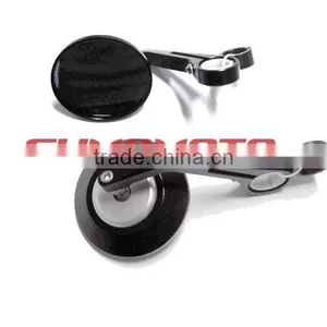 Motorcycle Bar End Mirror, Motorcycle Rear View Mirror, Solid Aluminum Mirror, Wide View, Rectangular Distortion-free Mirror thumbnail-1