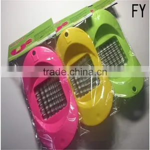 Stainles Steel and ABS Plastic Manual Potato Chipper , Pototo Chips French Fries Cutter thumbnail-2