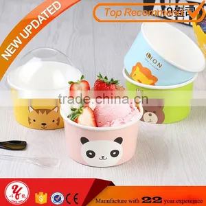 Hot Sale Brown Paper Bowl for Hot Sorp /icecream/yogurt/dessert thumbnail-1