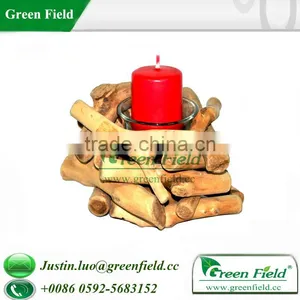 Wooden Antique Candle Holder thumbnail-3