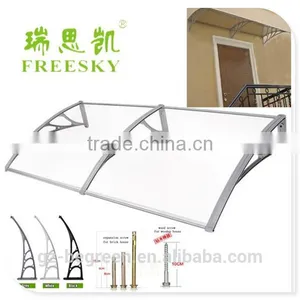 Door and Window Polycarbonate Blue Plastic Awning thumbnail-2