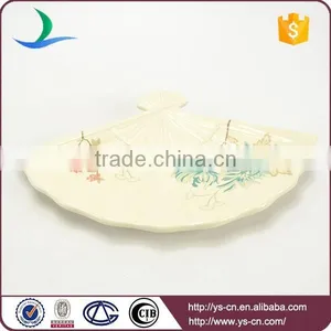 Funny White Stoneware Decorative Plate for House thumbnail-4