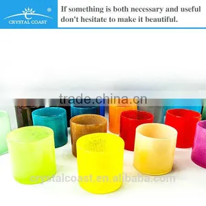 Cheap Cylinder Color Mercury Empty Colored Wedding Centerpiece Home Decor Tealight Insert Candle Holder thumbnail-1