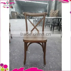 Popular Old Wedding Wooden Cross Back Chair thumbnail-1