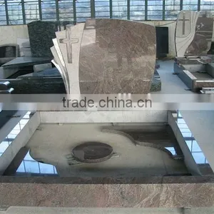 Red Granite Portugal Tombstone Design thumbnail-1