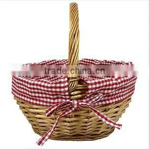 Linyi Natural Wicker Cheap Easter Basket Wholesale From Manufacturer thumbnail-1