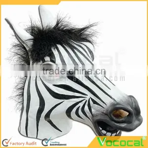 Zebra Cosplay Halloween Mask for Cosplay Masquerade Carnival Halloween Costume thumbnail-1