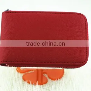 Cy278 First Layer Leather Women Card Holder Wallets Female Credit Card Holder Organ Trunk Card Holder Coin Purse thumbnail-2