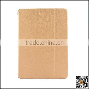 Three Fold Flip Leather Cover PC Back Case Smart Cover For IPad 6, Leather Case thumbnail-1