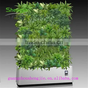 SJLJ013400 Artifcial Grass Wall Decorative Plastic Garden Hedge With Pot thumbnail-1
