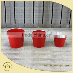 Decorative Red Plant Pots thumbnail-1