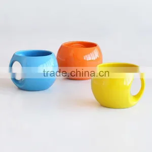 Ball-Shape Solid Color Coffee Mug thumbnail-1