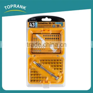 High Quality Chrome Vanadium Steel Security Screwdriver Bit Set With Handle thumbnail-1