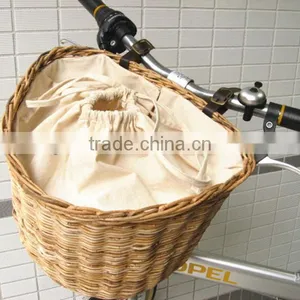 Hand Woven Shopping Wicker Bike Basket thumbnail-3